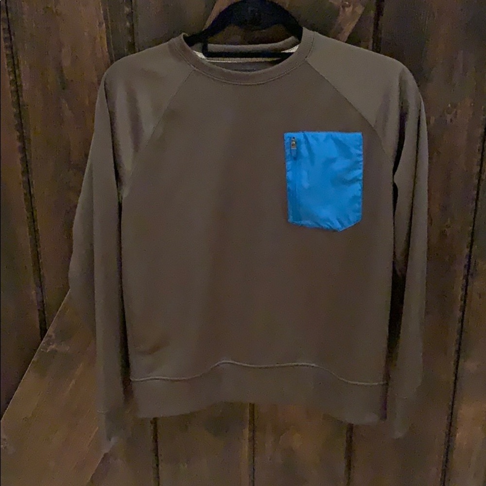 Crew neck Gap colour block pocket sweater